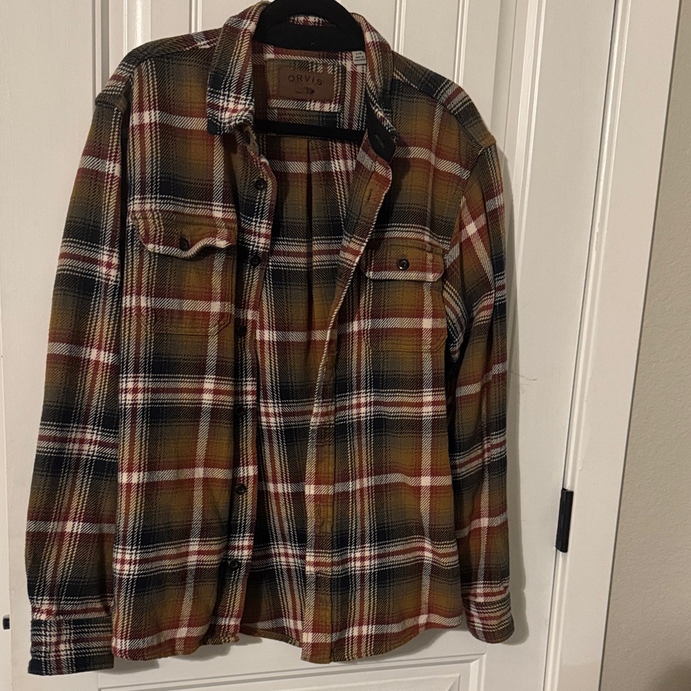 Orvis Multicolor Plaid Button-Up Shirt